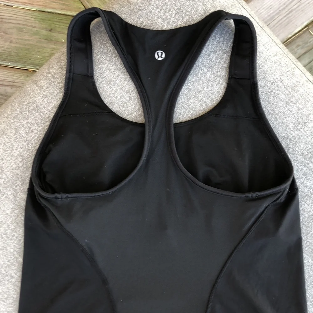 lululemon athletica Black Racerback Tank